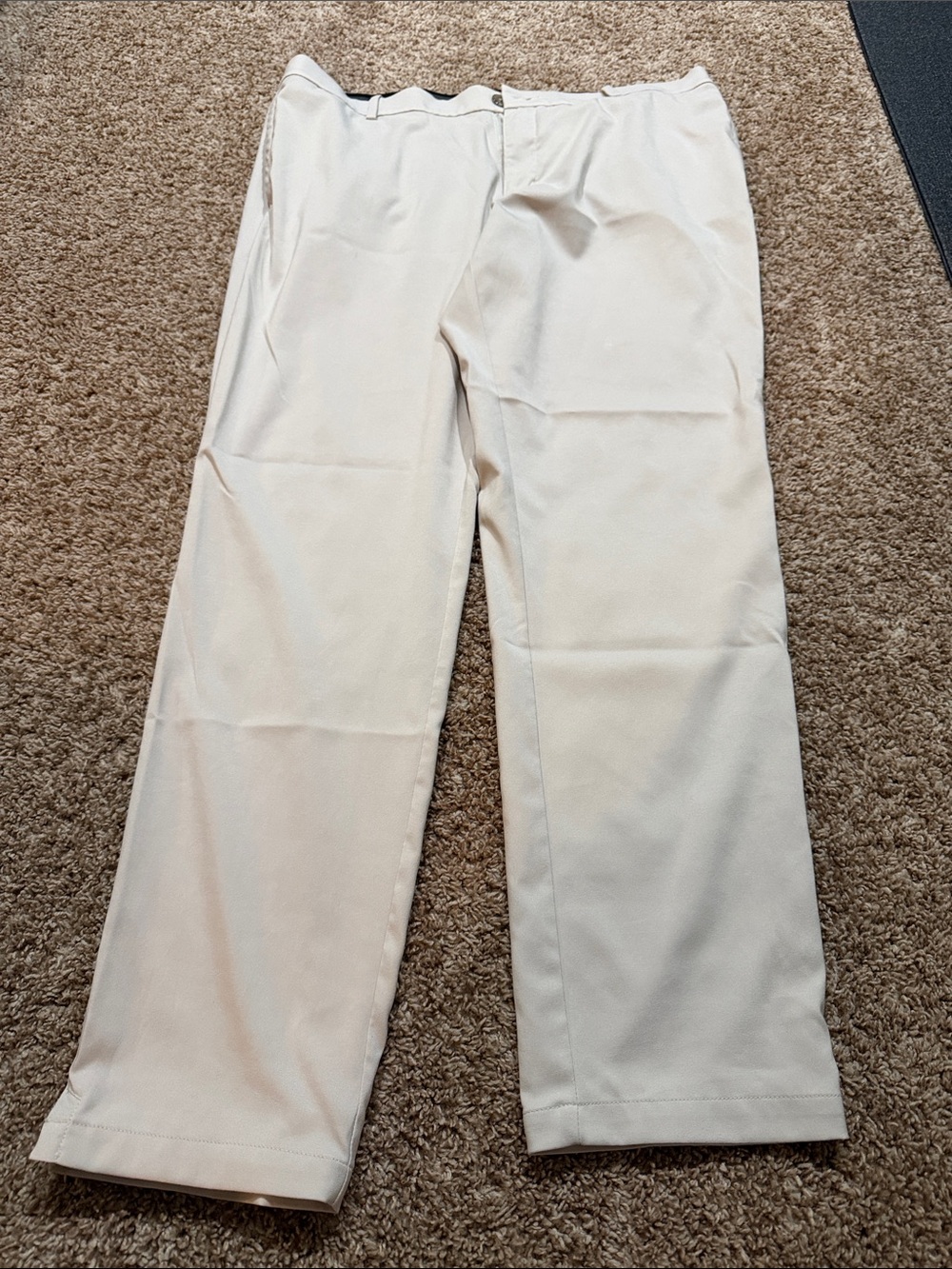 Nike Men's Cream Straight-Leg Golf Pants